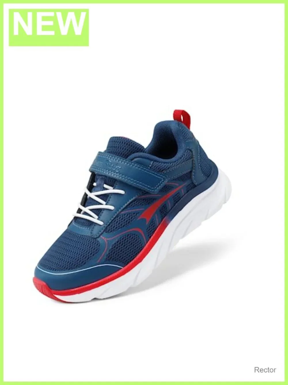 Kids Lightweight Mesh Sneakers Hook and Loop Running Shoes